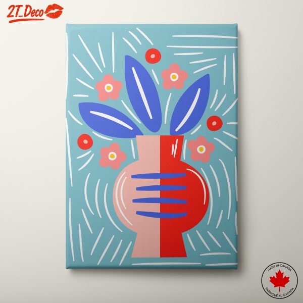 Vibrant Modern Floral Abstract Art