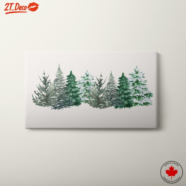 Elegant Watercolor Forest Trees
