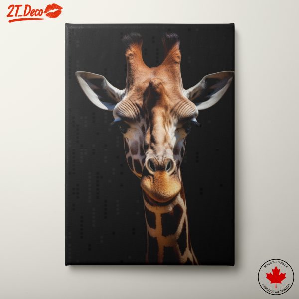 Realistic Giraffe Portrait Wall Art