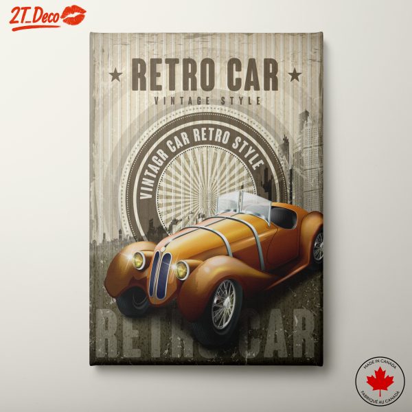Vintage Car Retro Style Artwork