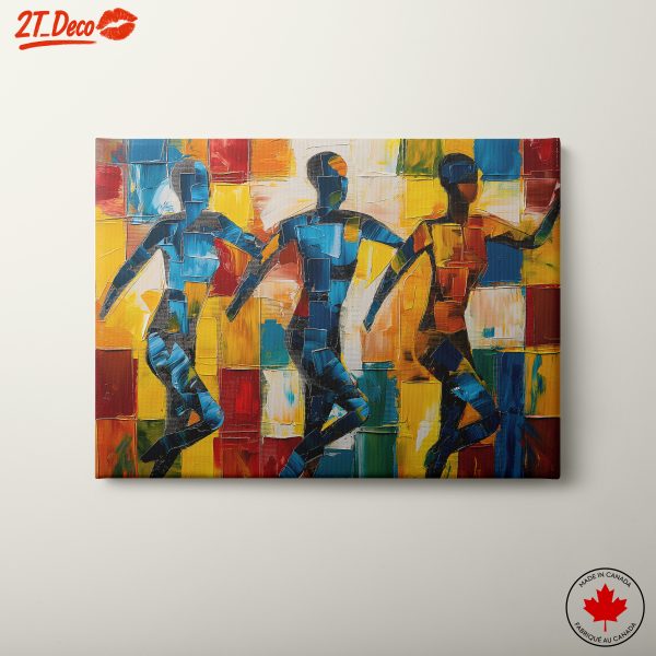 Dynamic Abstract Figures in Bold Colors