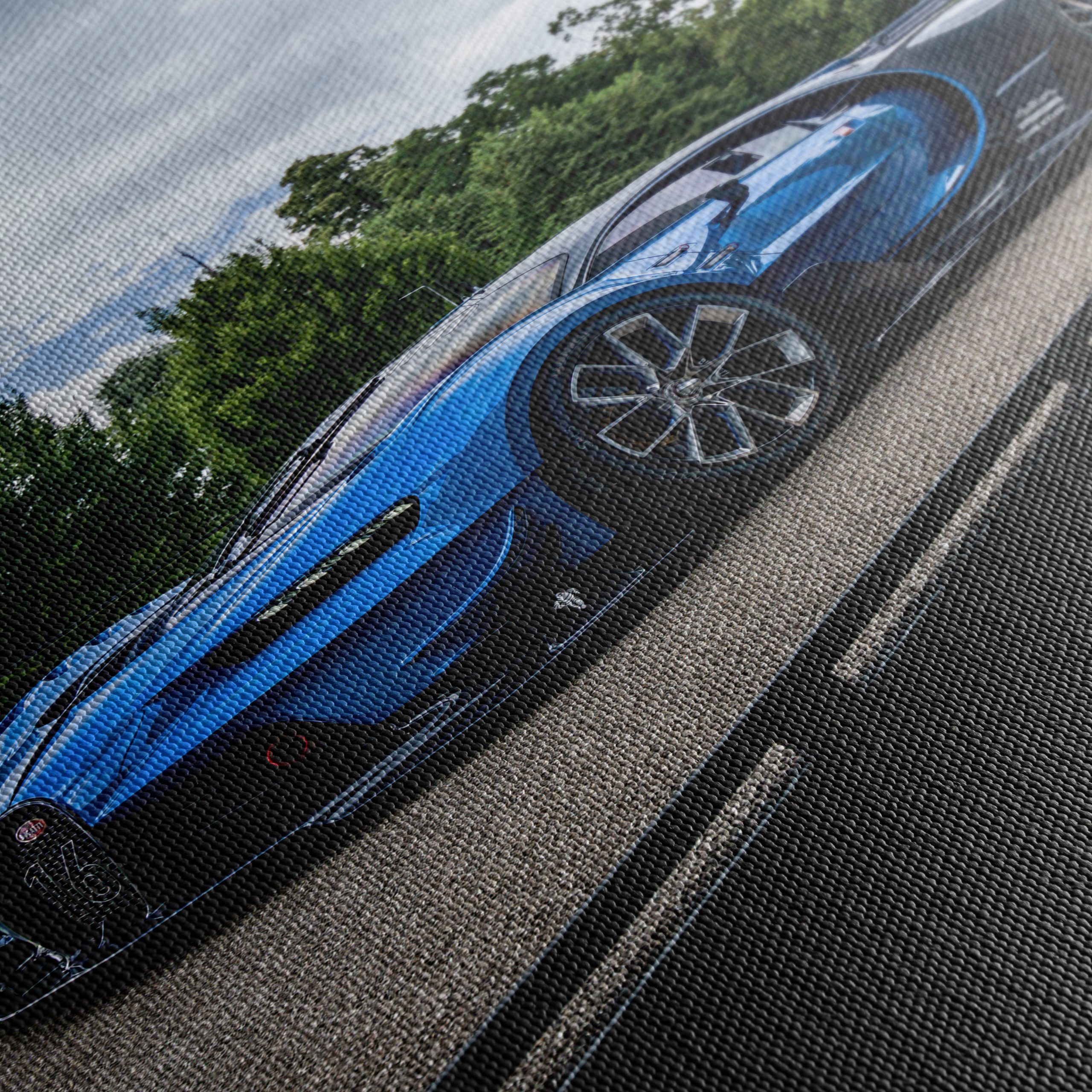 Sleek Blue Classic Sports Car - Image 5