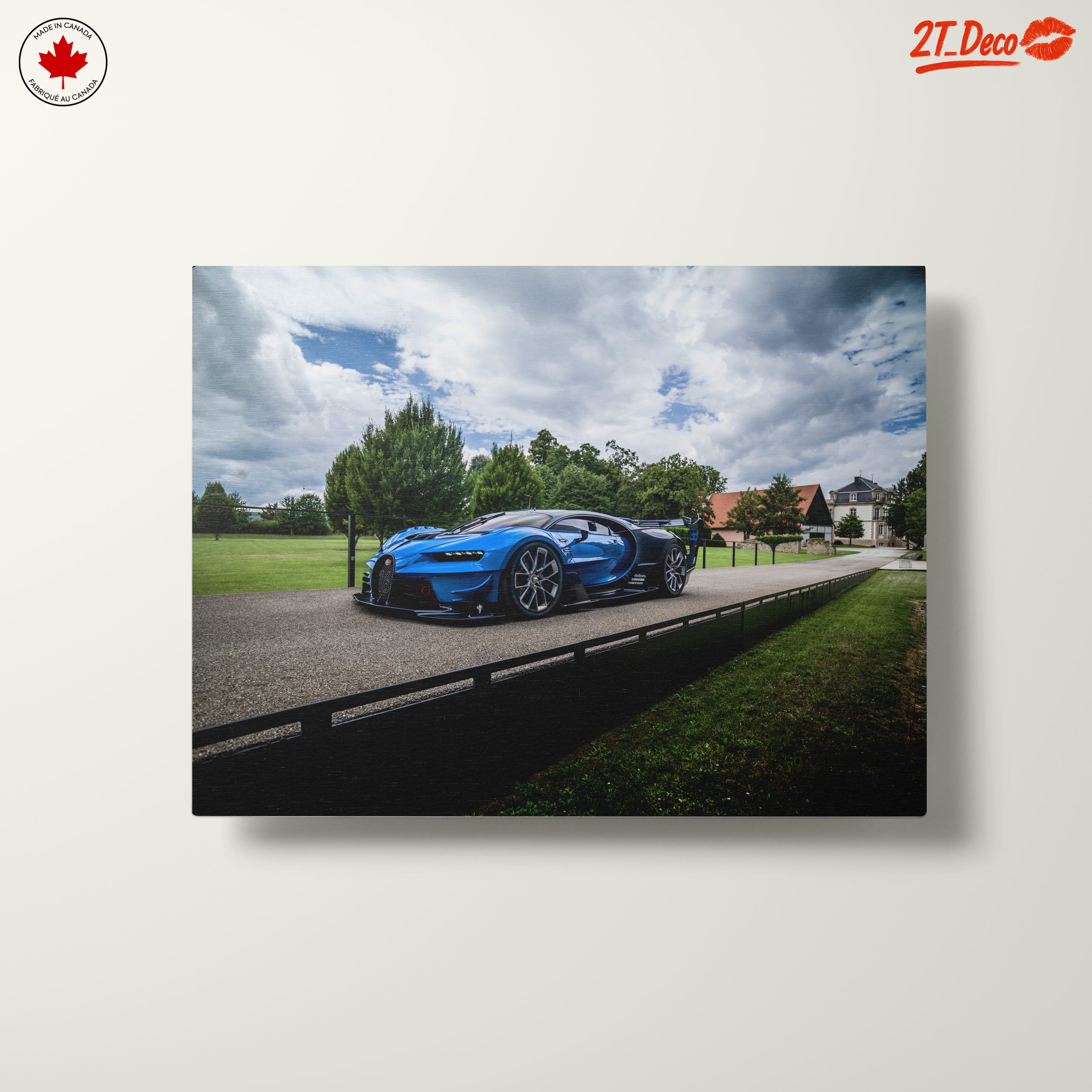 Sleek Blue Classic Sports Car - Image 10