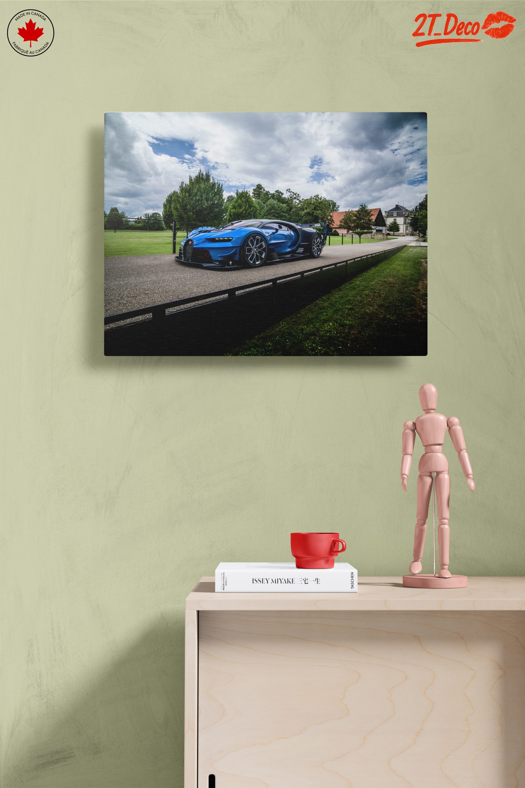 Sleek Blue Classic Sports Car - Image 14