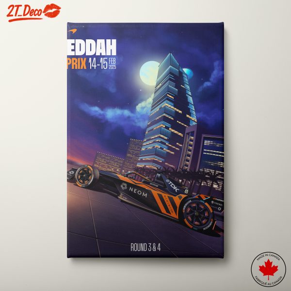 Jeddah E-Prix 2025 Racing Artwork