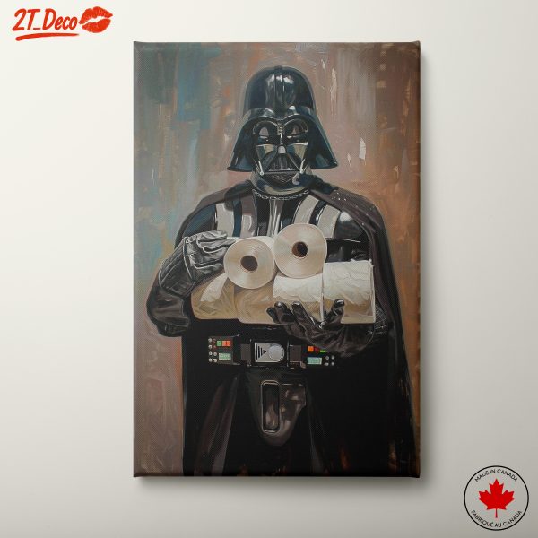 Darth Vader with Toilet Paper Humor Art