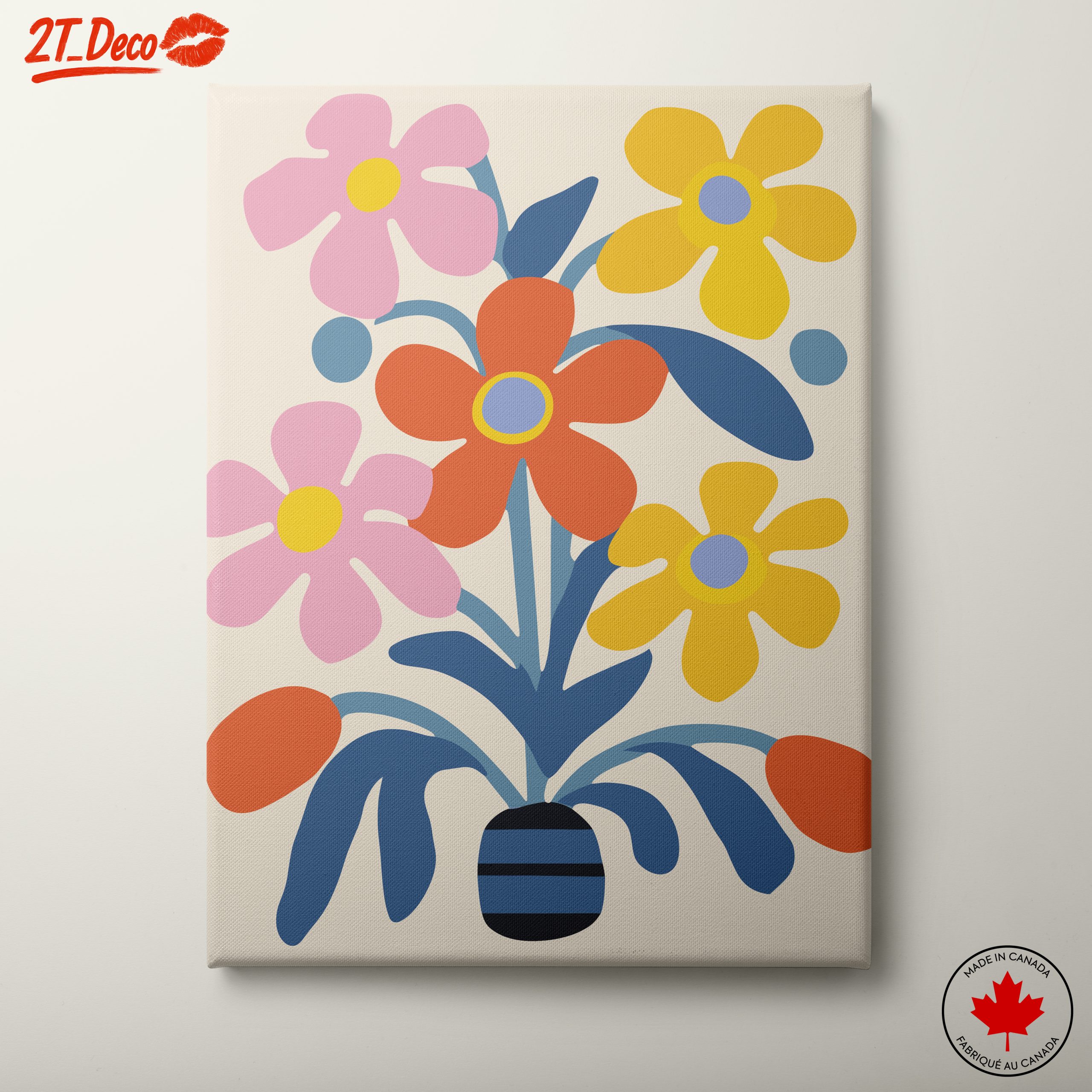Colorful Botanical Abstract Art 3