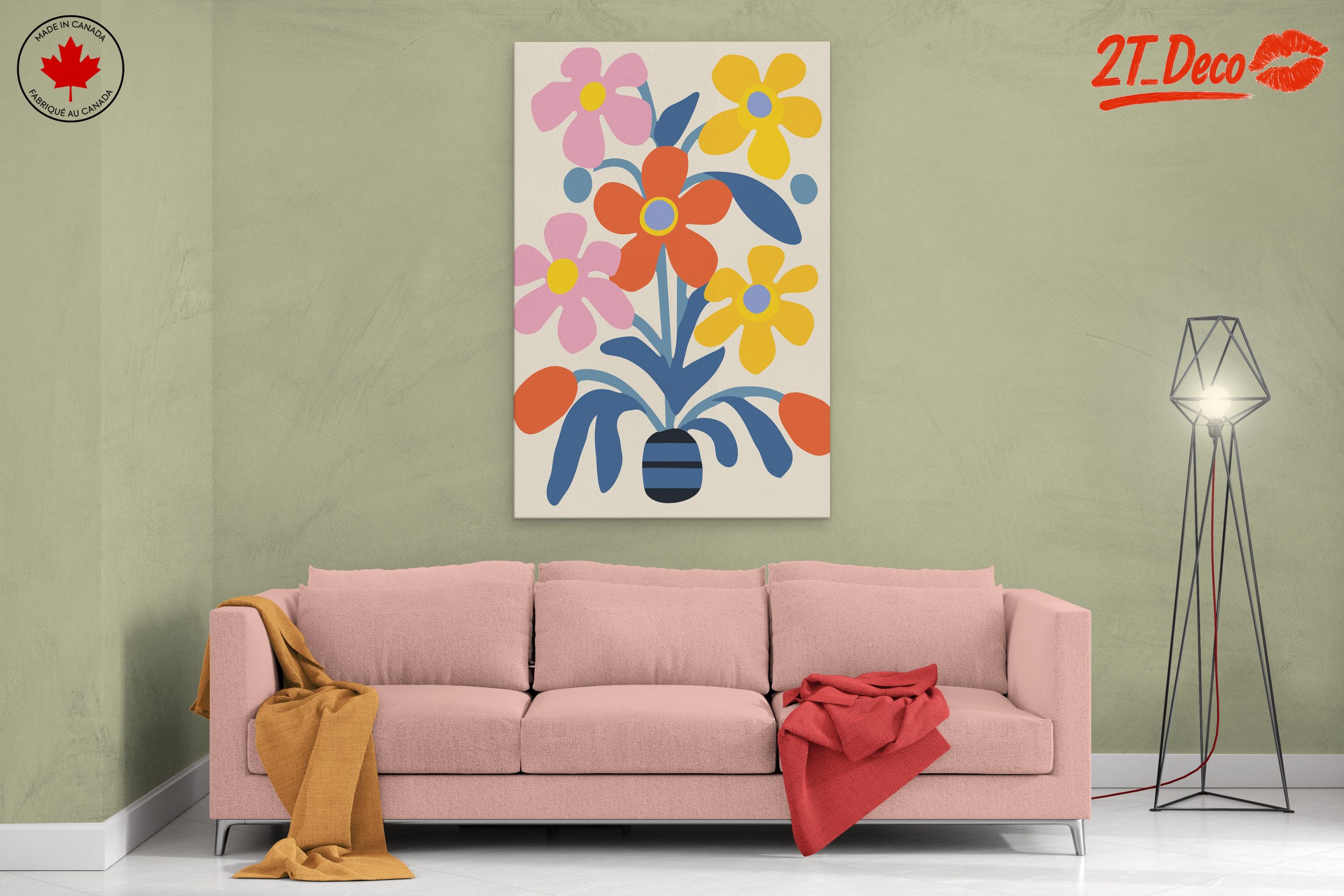Colorful Botanical Abstract Art 3 - Image 2