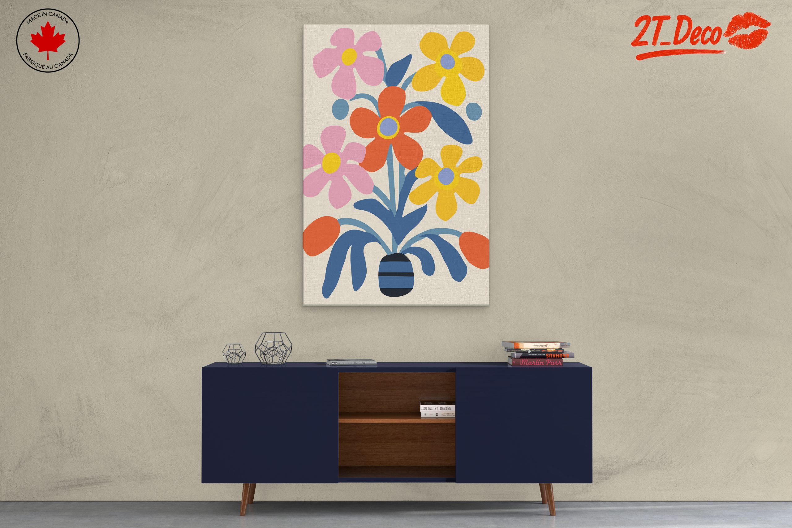 Colorful Botanical Abstract Art 3 - Image 3