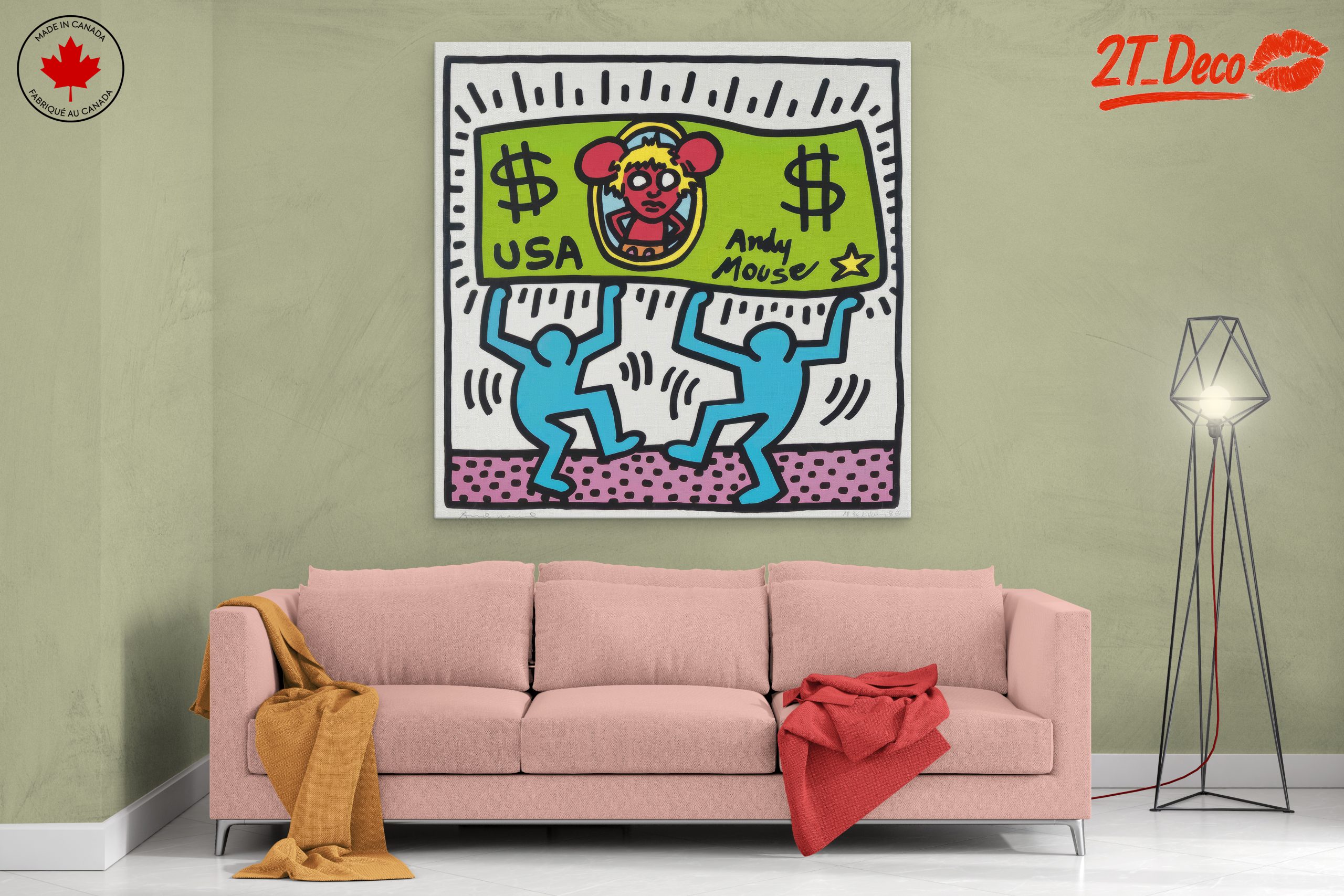 Andy Mouse Pop Art Money Design - Image 2