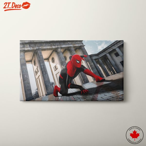 Dynamic Spider Man Artwork in Urban Setting