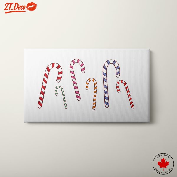 Colorful Candy Canes for Christmas
