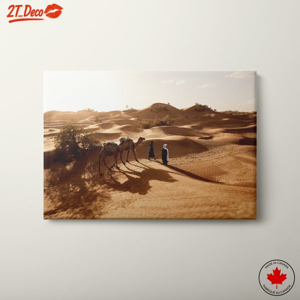 Desert Landscape with Camels