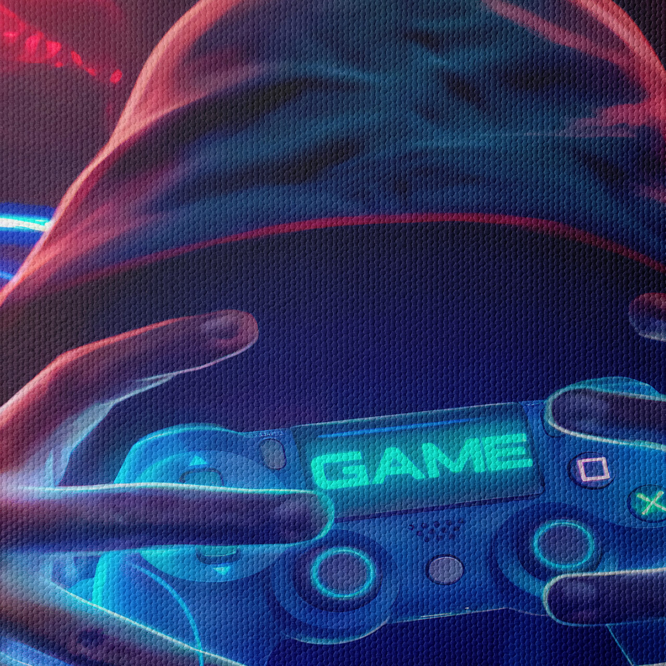Vibrant Gaming Art with Neon Colors - Image 4