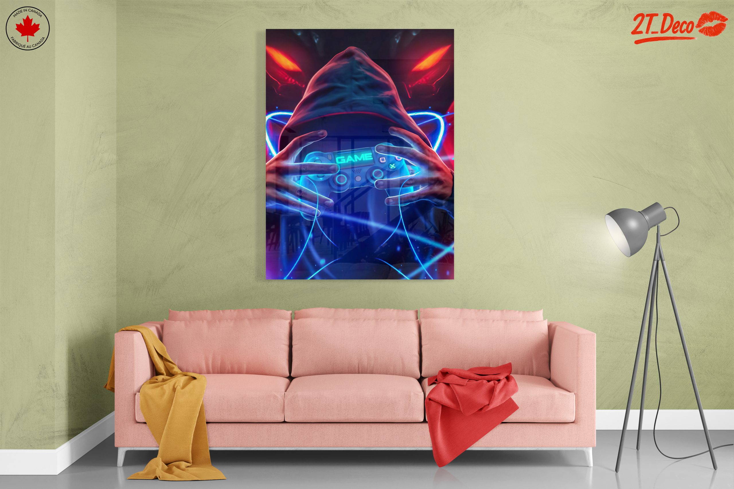 Vibrant Gaming Art with Neon Colors - Image 7
