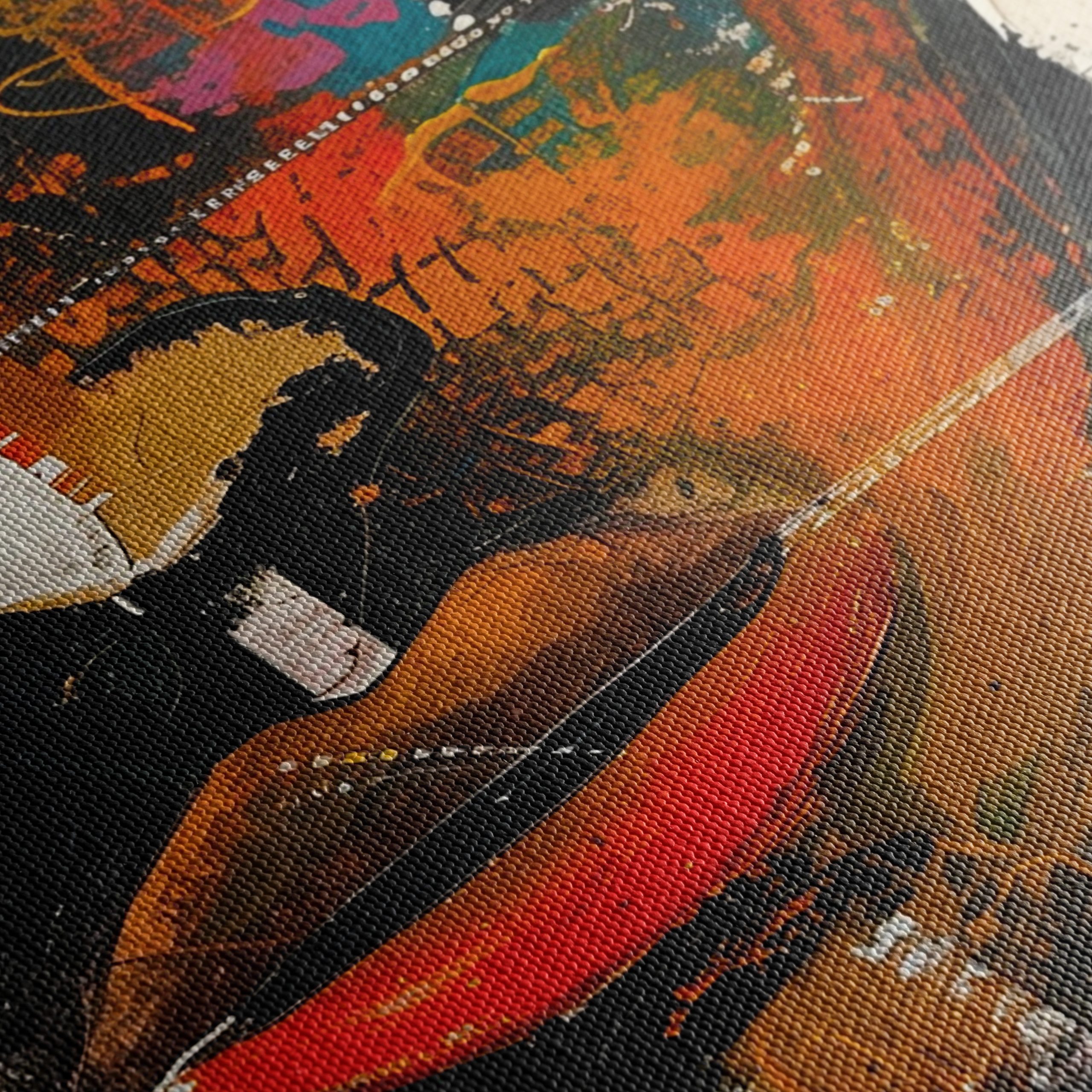 Vibrant Modern Abstract Portrait Art - Image 5