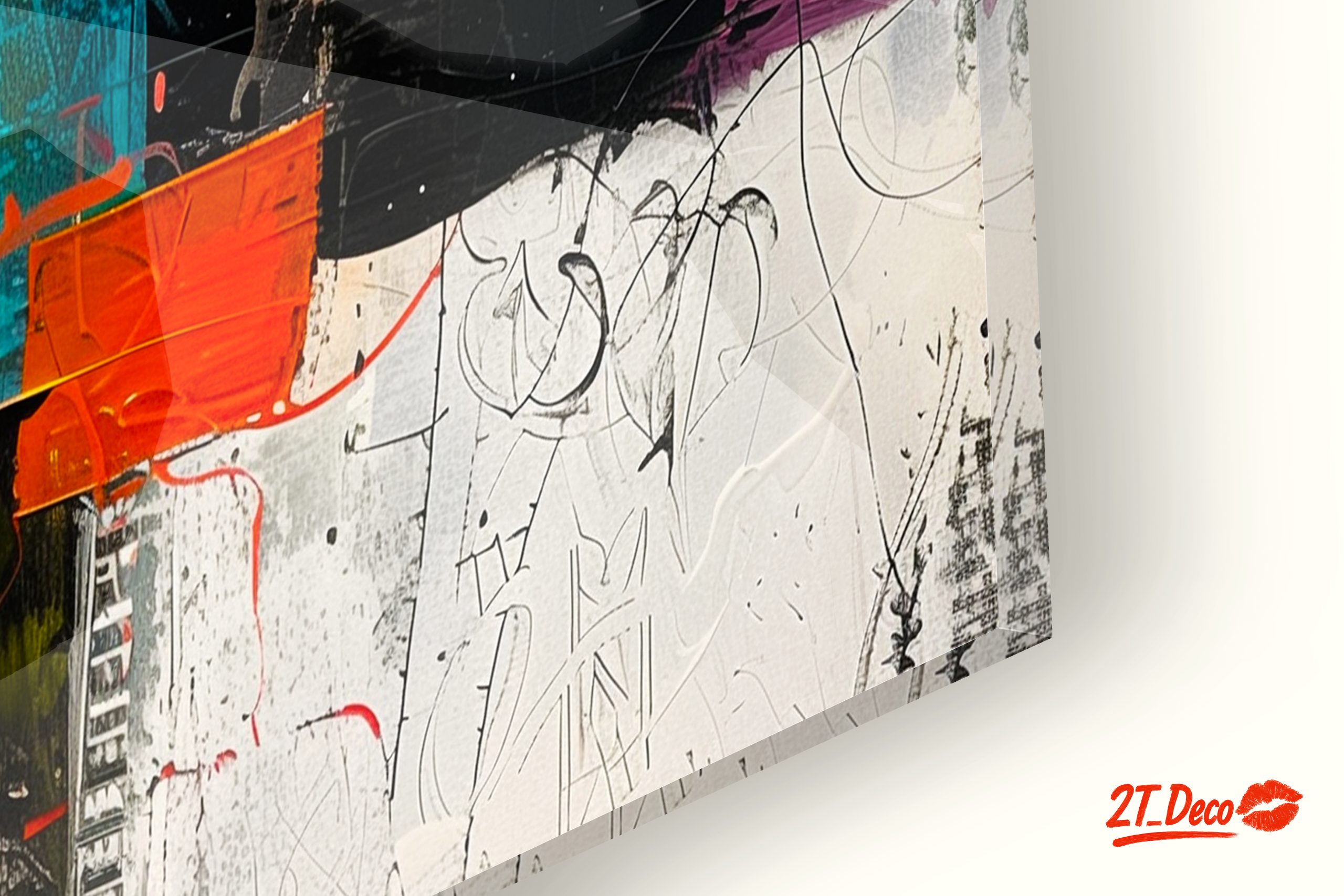 Vibrant Modern Abstract Portrait Art - Image 9