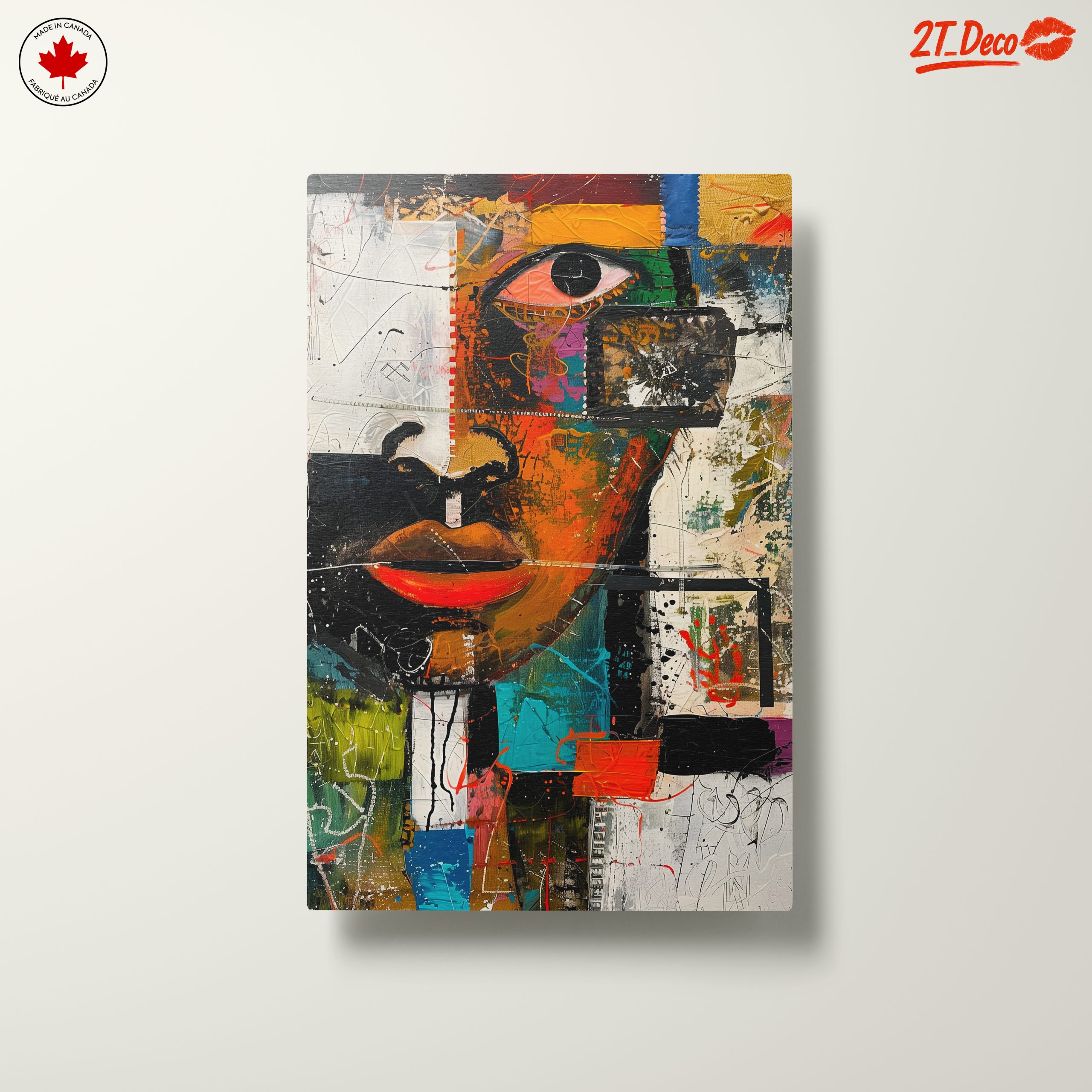 Vibrant Modern Abstract Portrait Art - Image 10