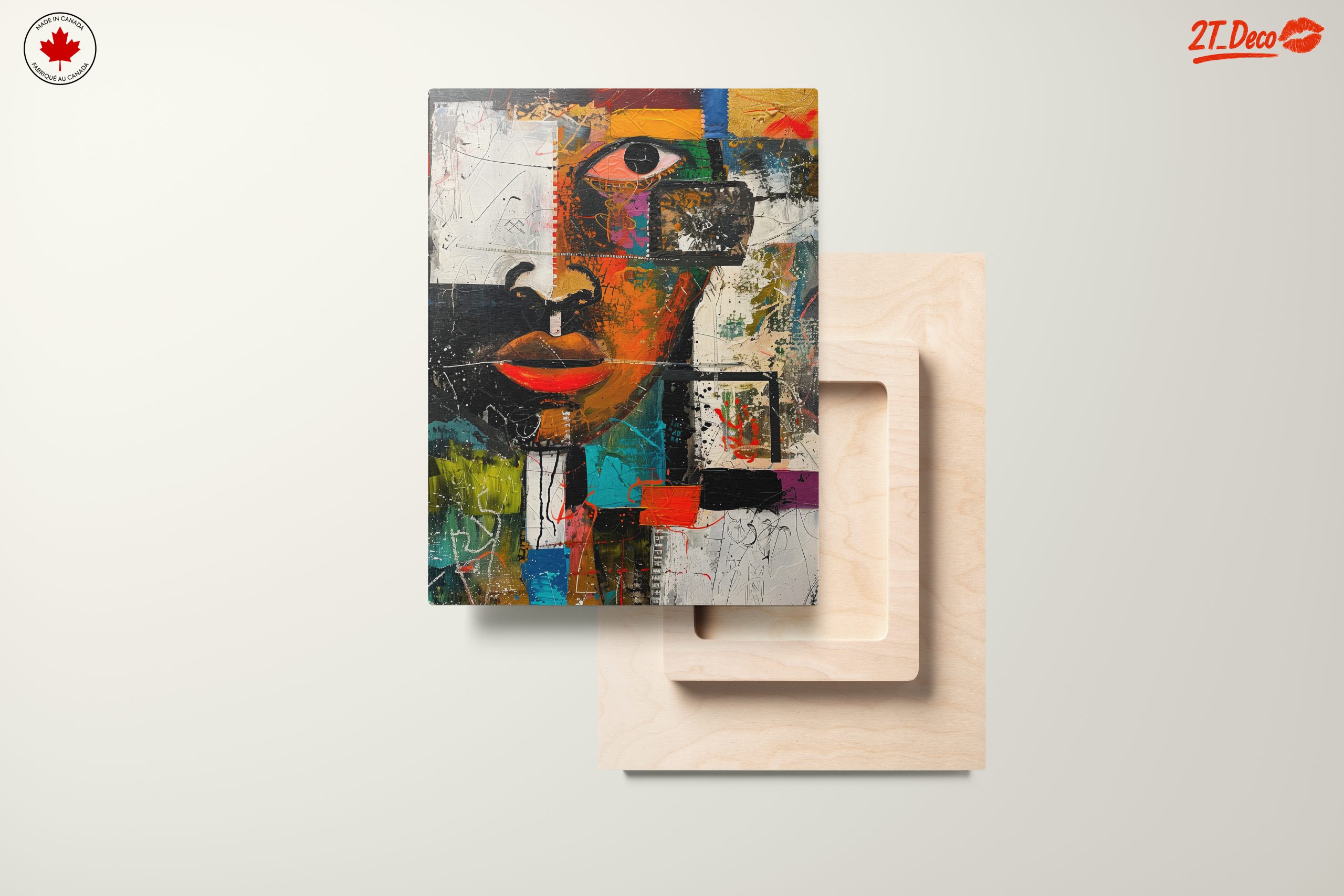 Vibrant Modern Abstract Portrait Art - Image 11