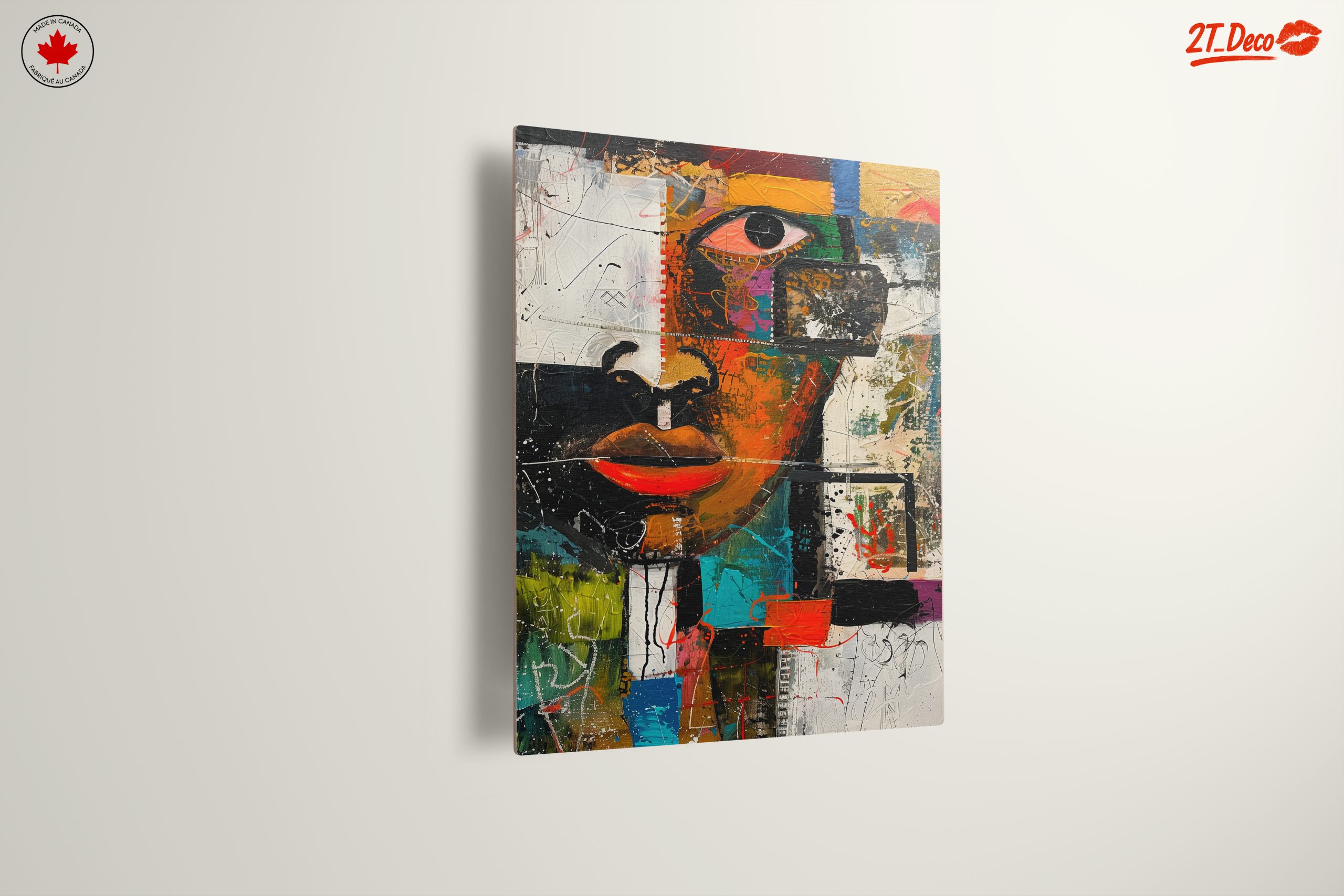 Vibrant Modern Abstract Portrait Art - Image 13