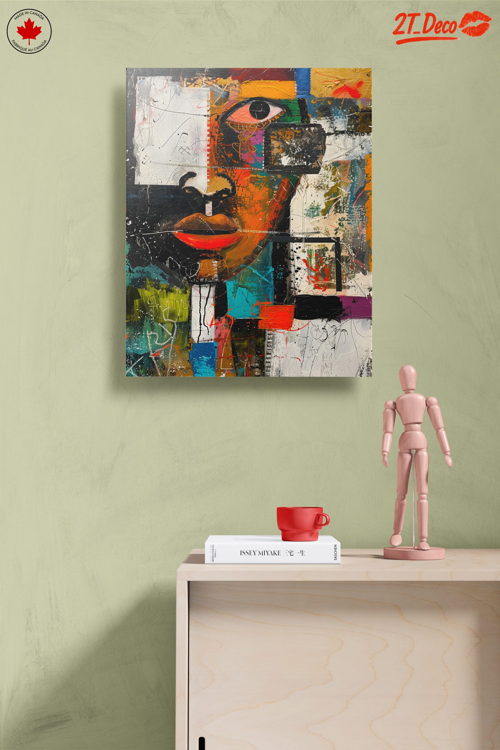 Vibrant Modern Abstract Portrait Art - Image 14