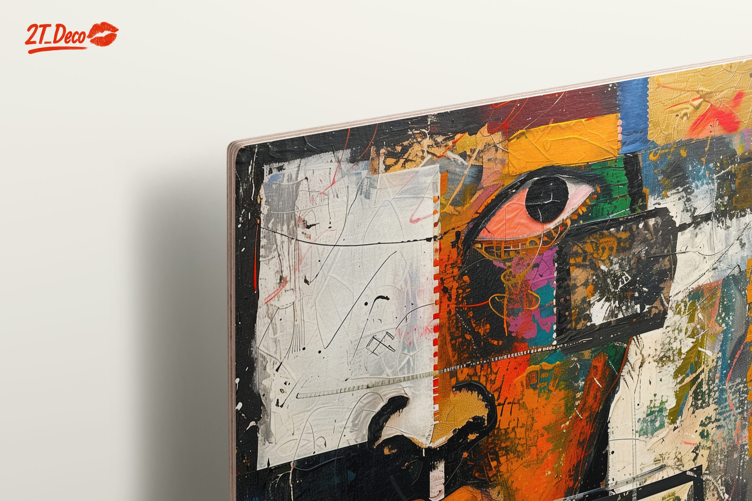 Vibrant Modern Abstract Portrait Art - Image 15