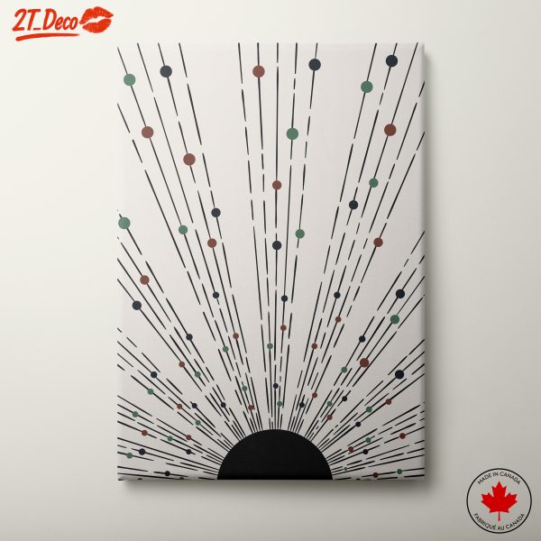 Radiating Lines Abstract Art