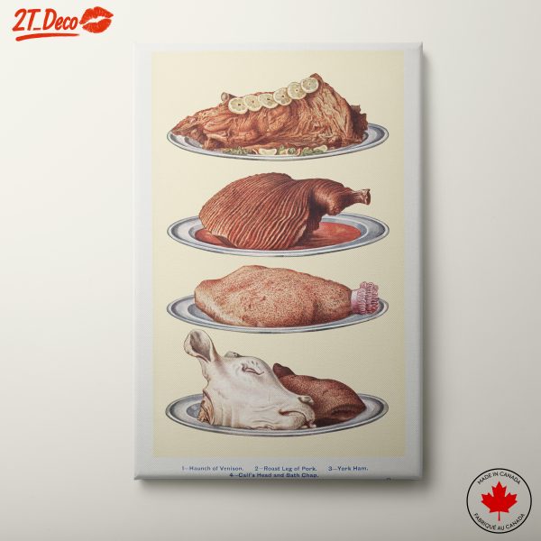 Stylized Meat Representation Art