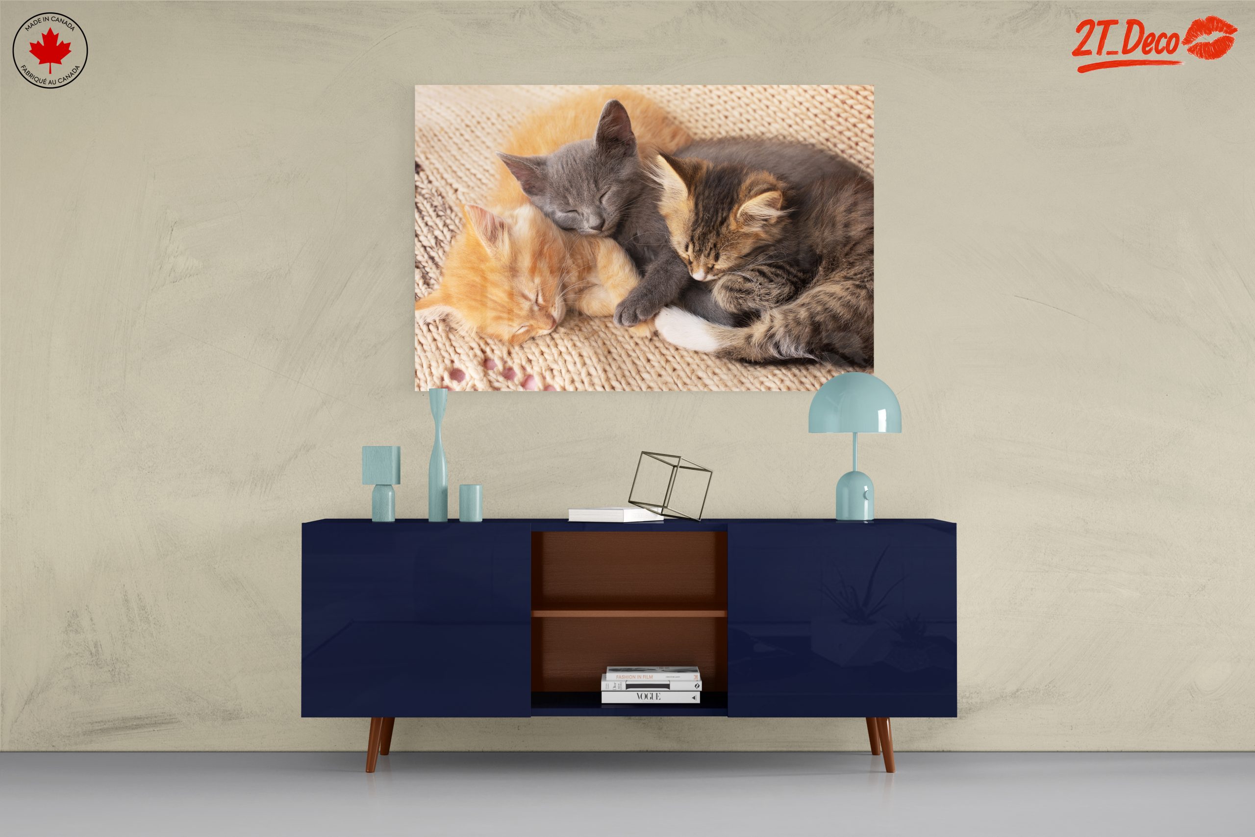 Three Adorable Kittens Sleeping Together - Image 8