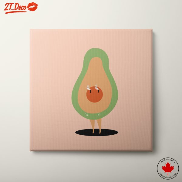 Whimsical Avocado Character Art