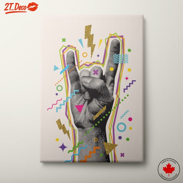 Vibrant Pop Art Hand Gesture
