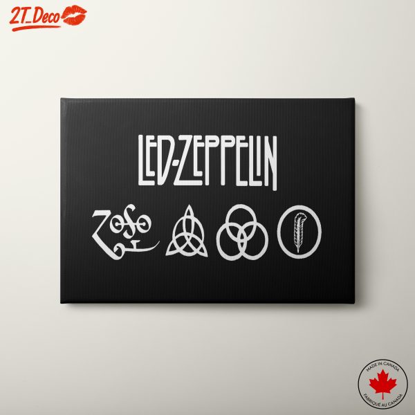 Led Zeppelin Inspired Art Featuring Iconic Logos