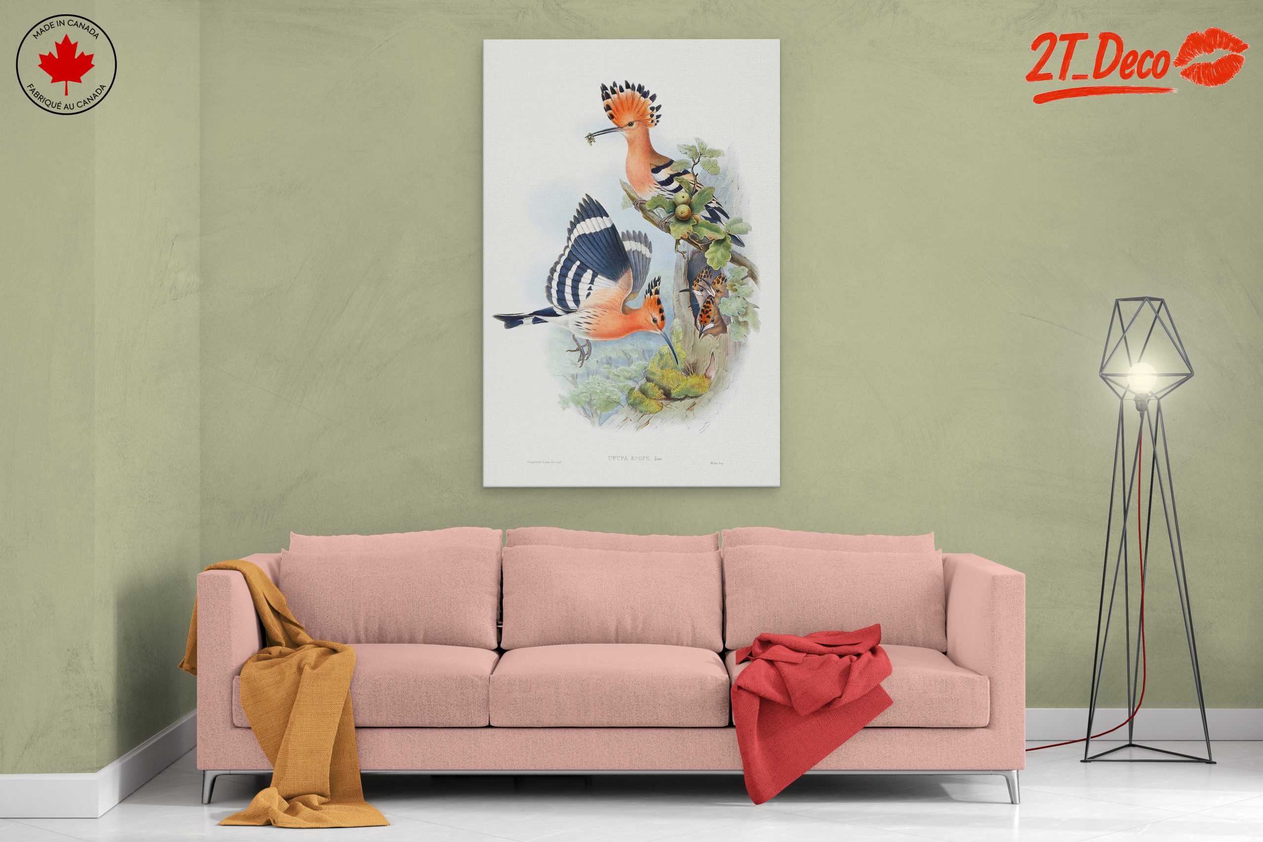 Colorful Birds in Natural Habitat Artwork - Image 2