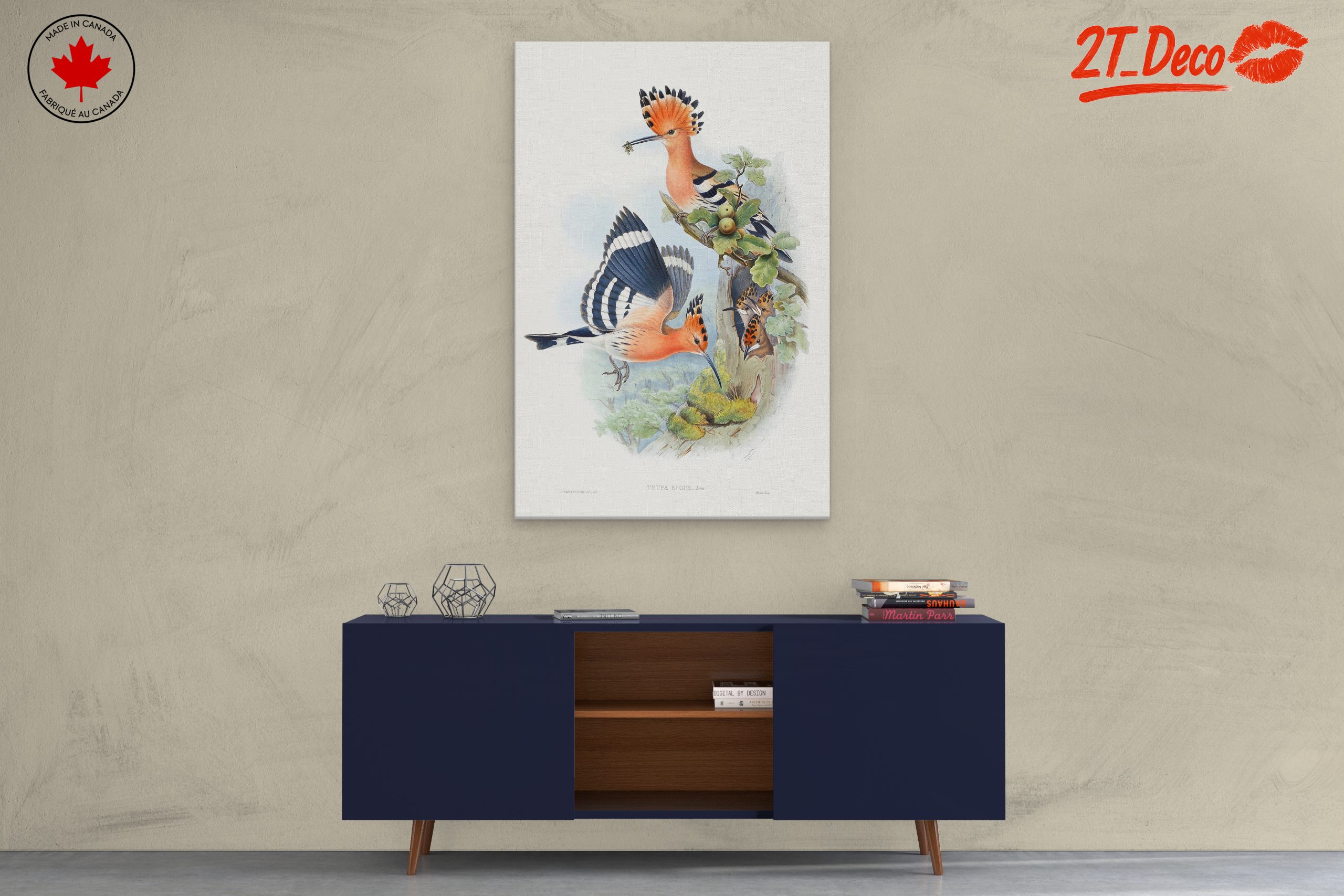 Colorful Birds in Natural Habitat Artwork - Image 3
