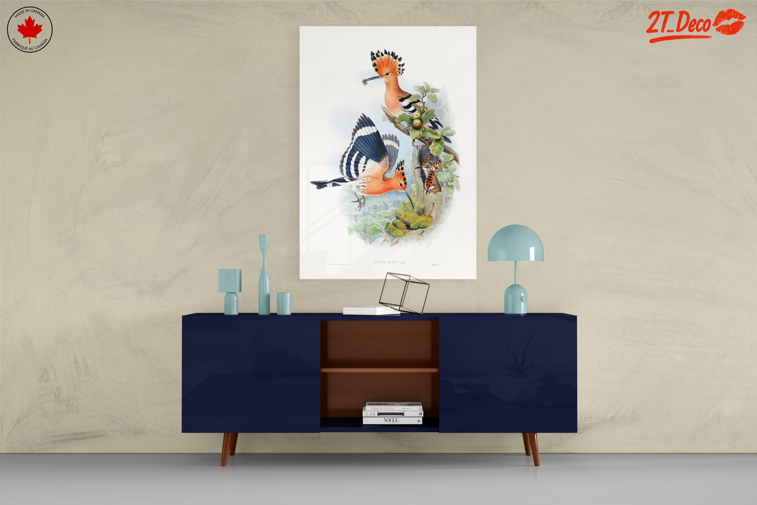 Colorful Birds in Natural Habitat Artwork - Image 8