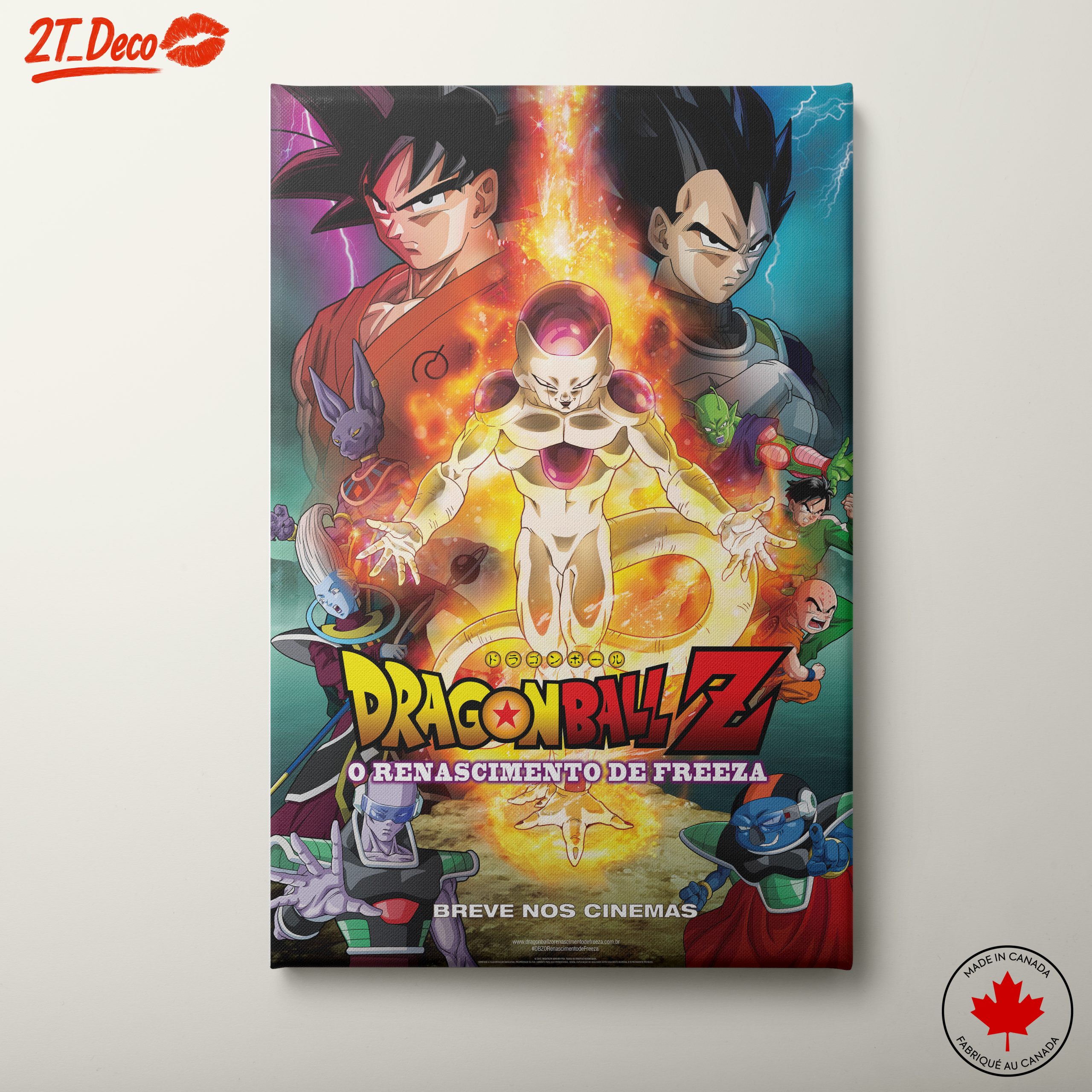 Dynamic Dragon Ball Z Artwork Featuring Iconic Characters