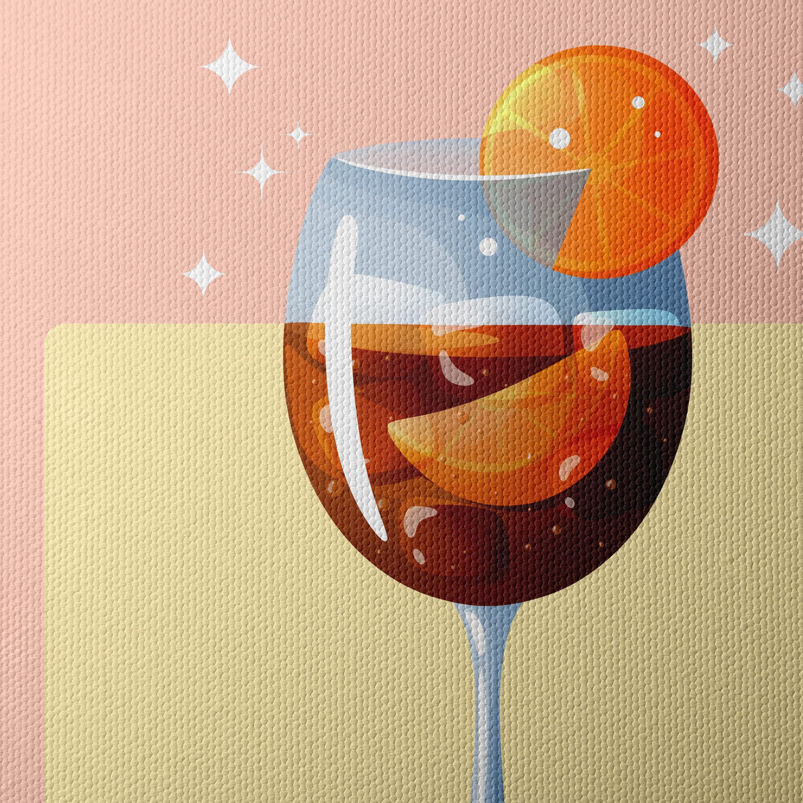 Aperol Spritz Cocktail Art 4 - Image 4