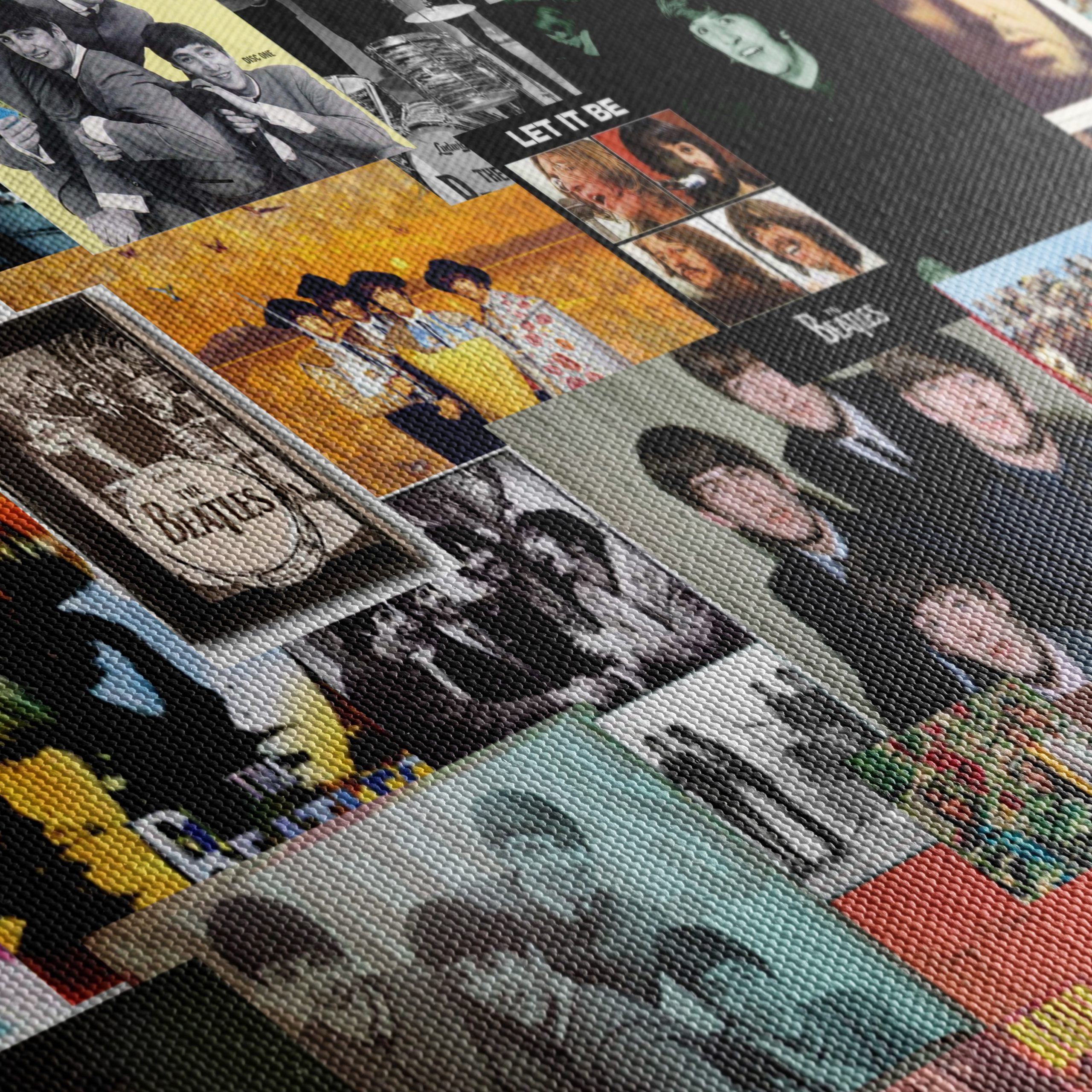 Iconic Beatles Collage Art for Music Lovers - Image 5