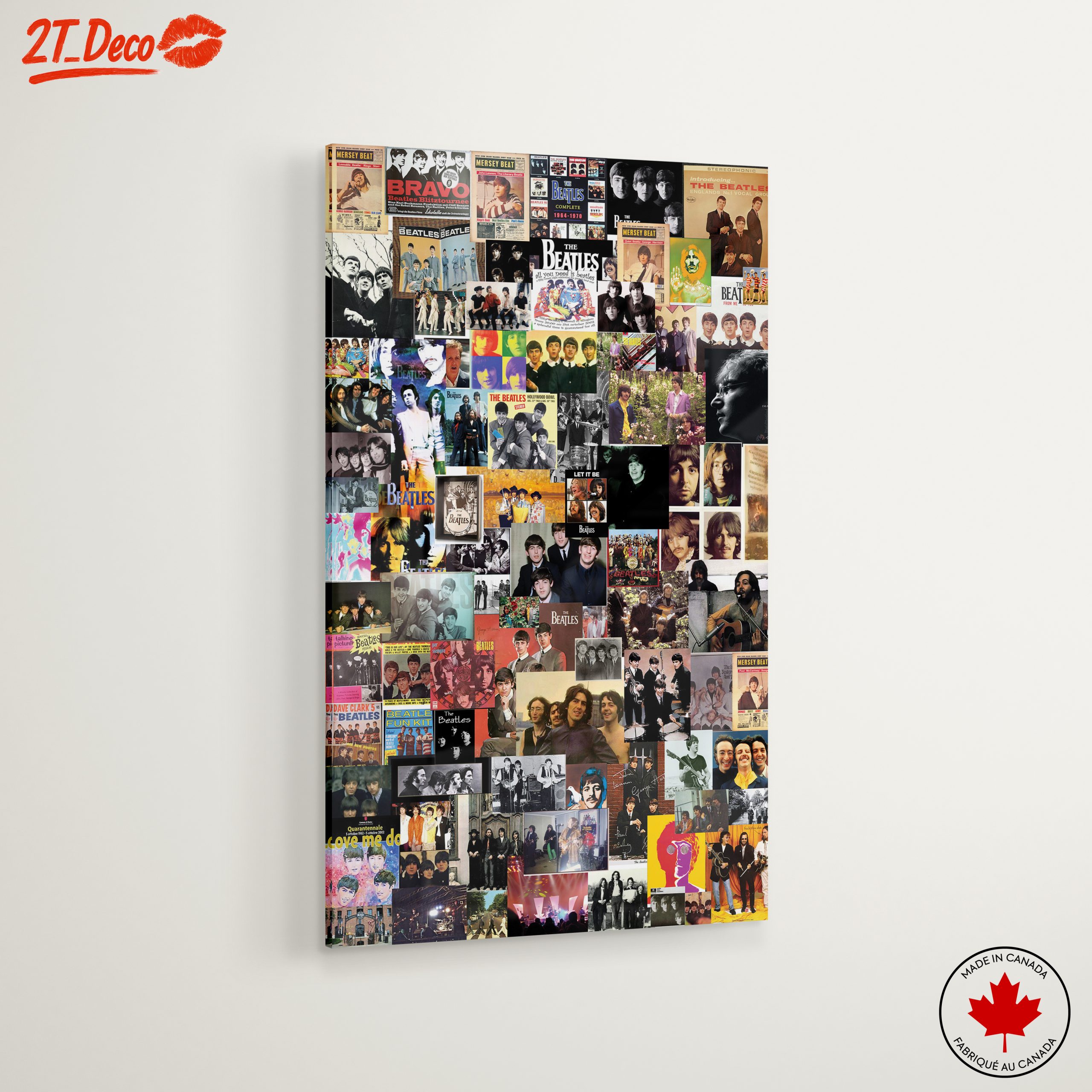 Iconic Beatles Collage Art for Music Lovers - Image 6