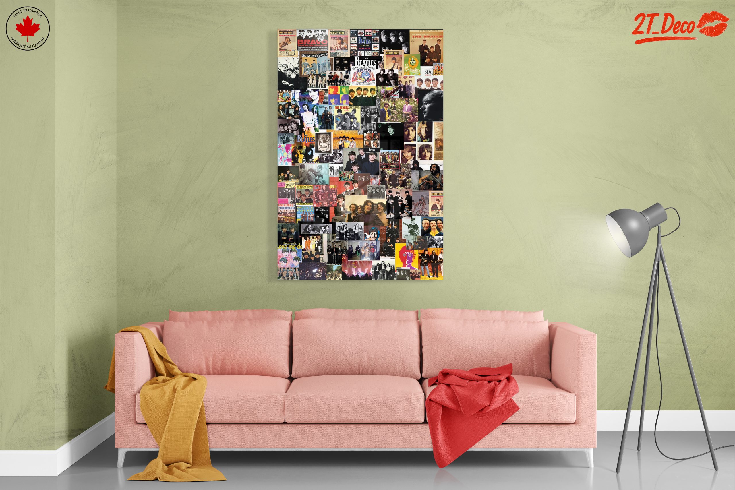 Iconic Beatles Collage Art for Music Lovers - Image 7