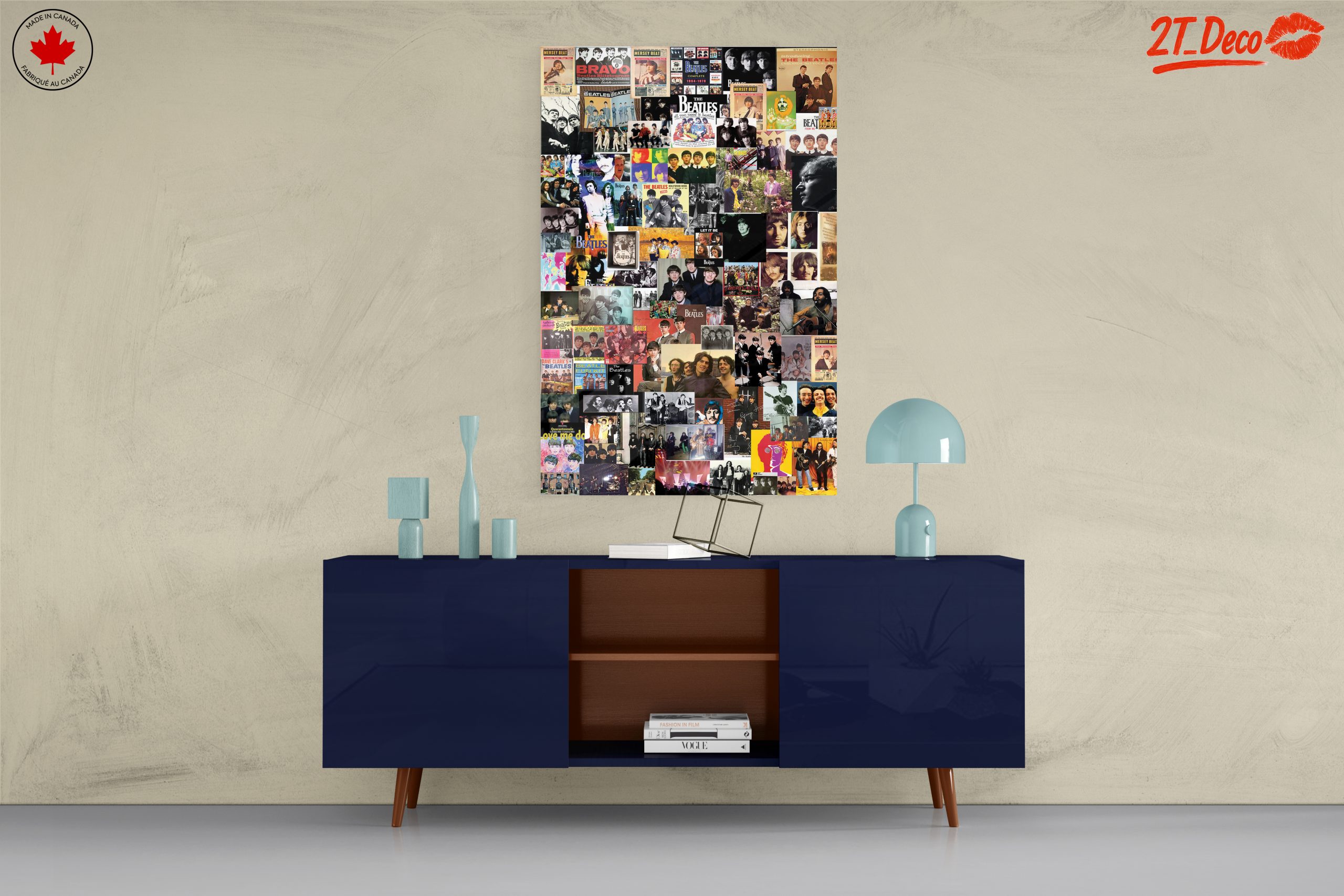 Iconic Beatles Collage Art for Music Lovers - Image 8