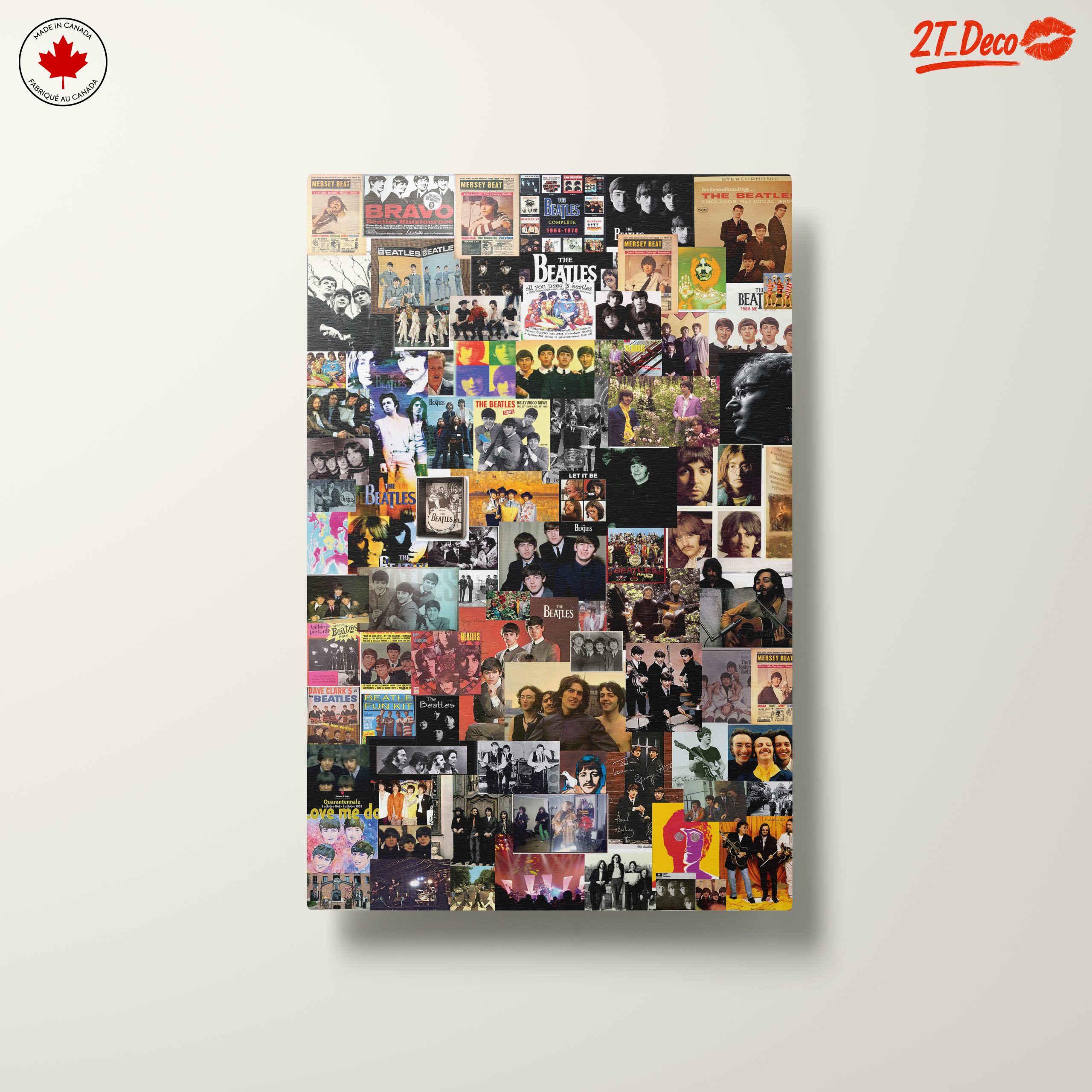 Iconic Beatles Collage Art for Music Lovers - Image 10