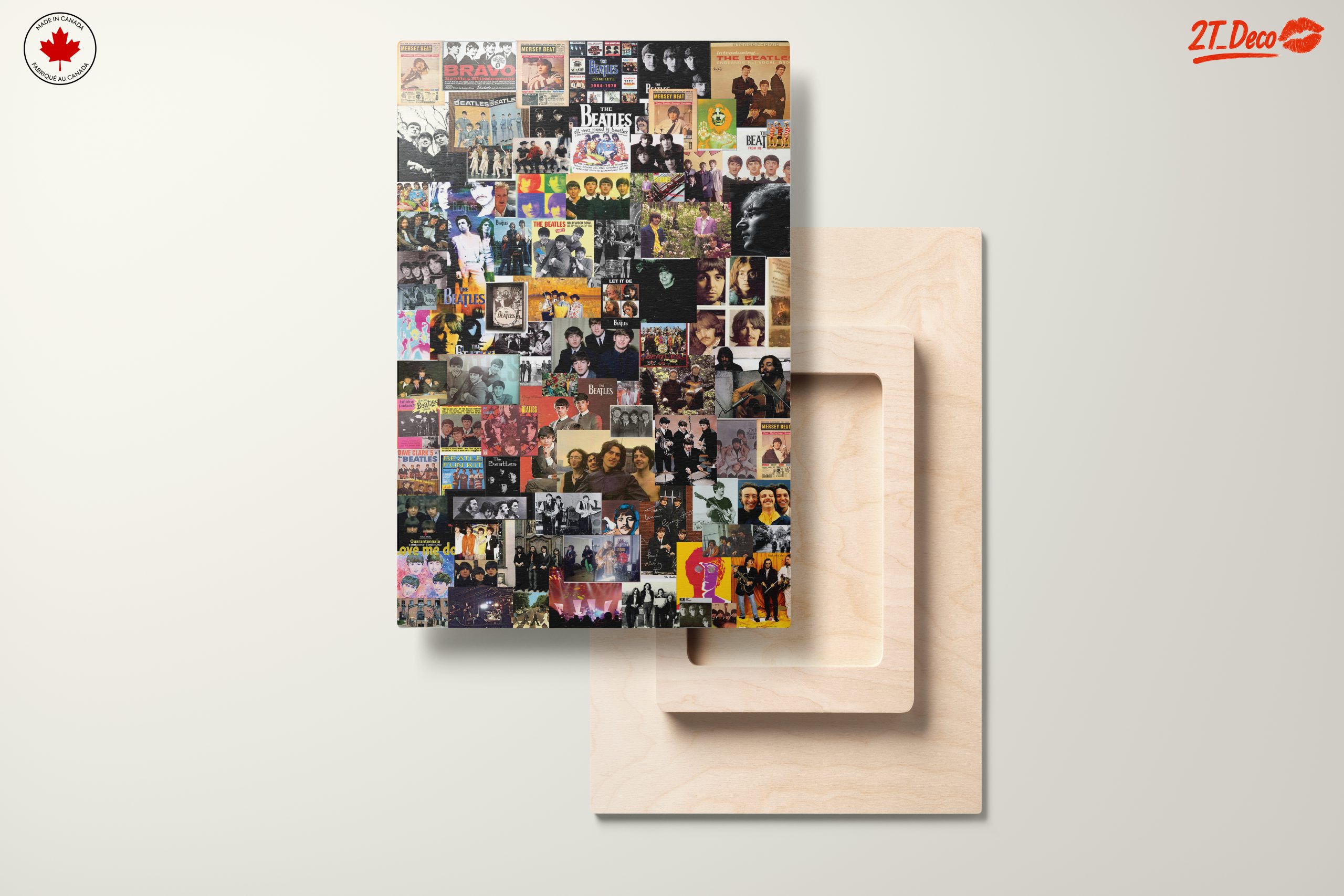 Iconic Beatles Collage Art for Music Lovers - Image 11