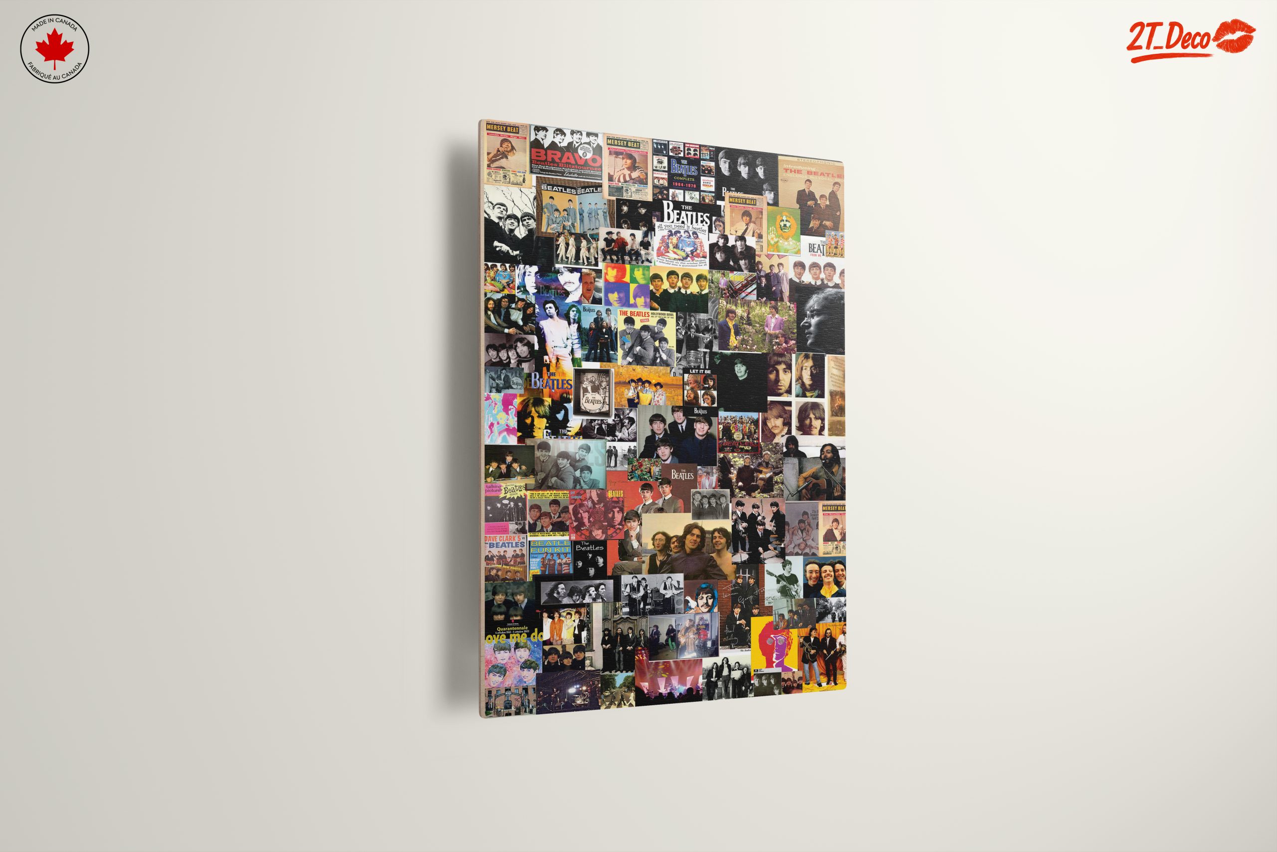 Iconic Beatles Collage Art for Music Lovers - Image 13