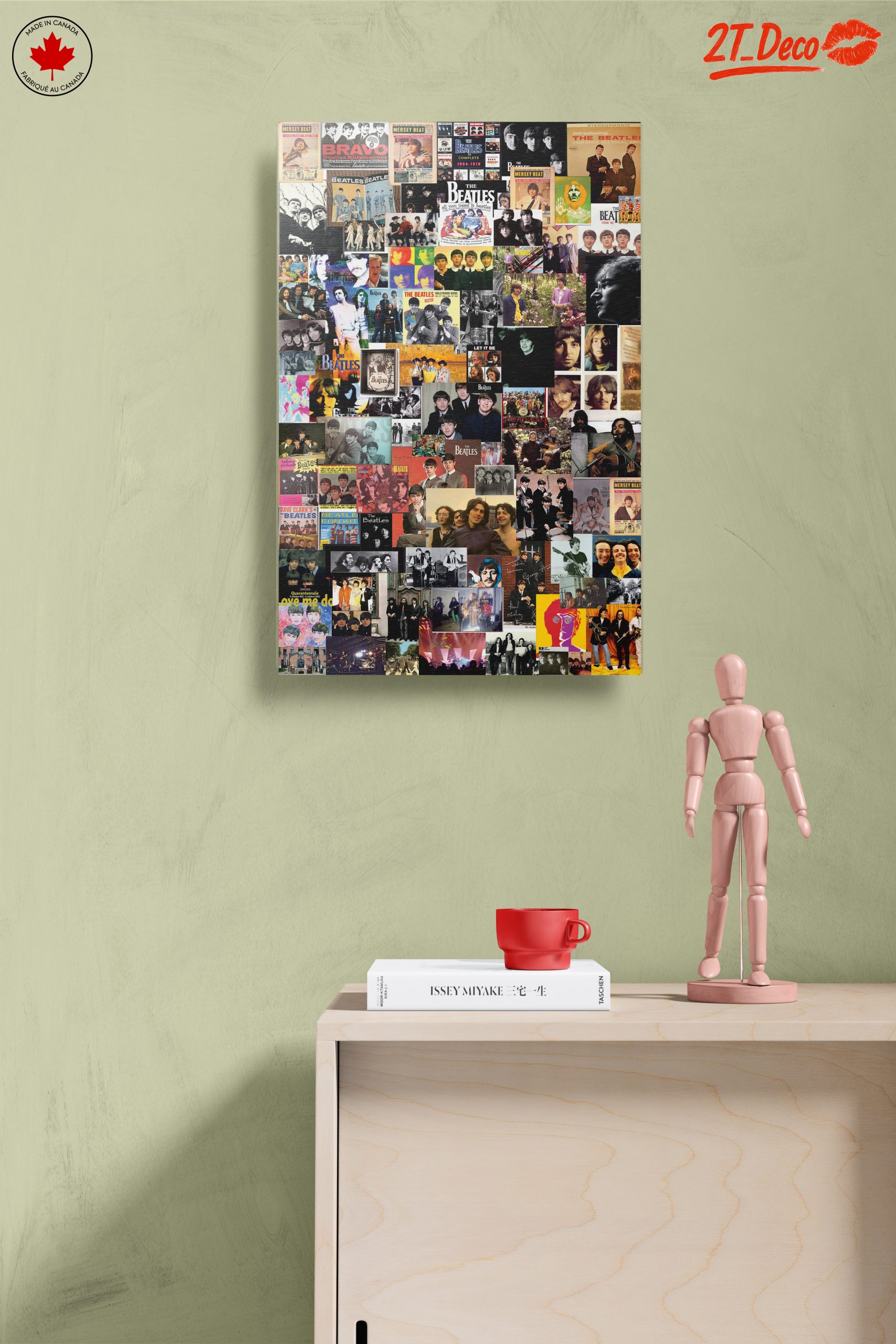 Iconic Beatles Collage Art for Music Lovers - Image 14