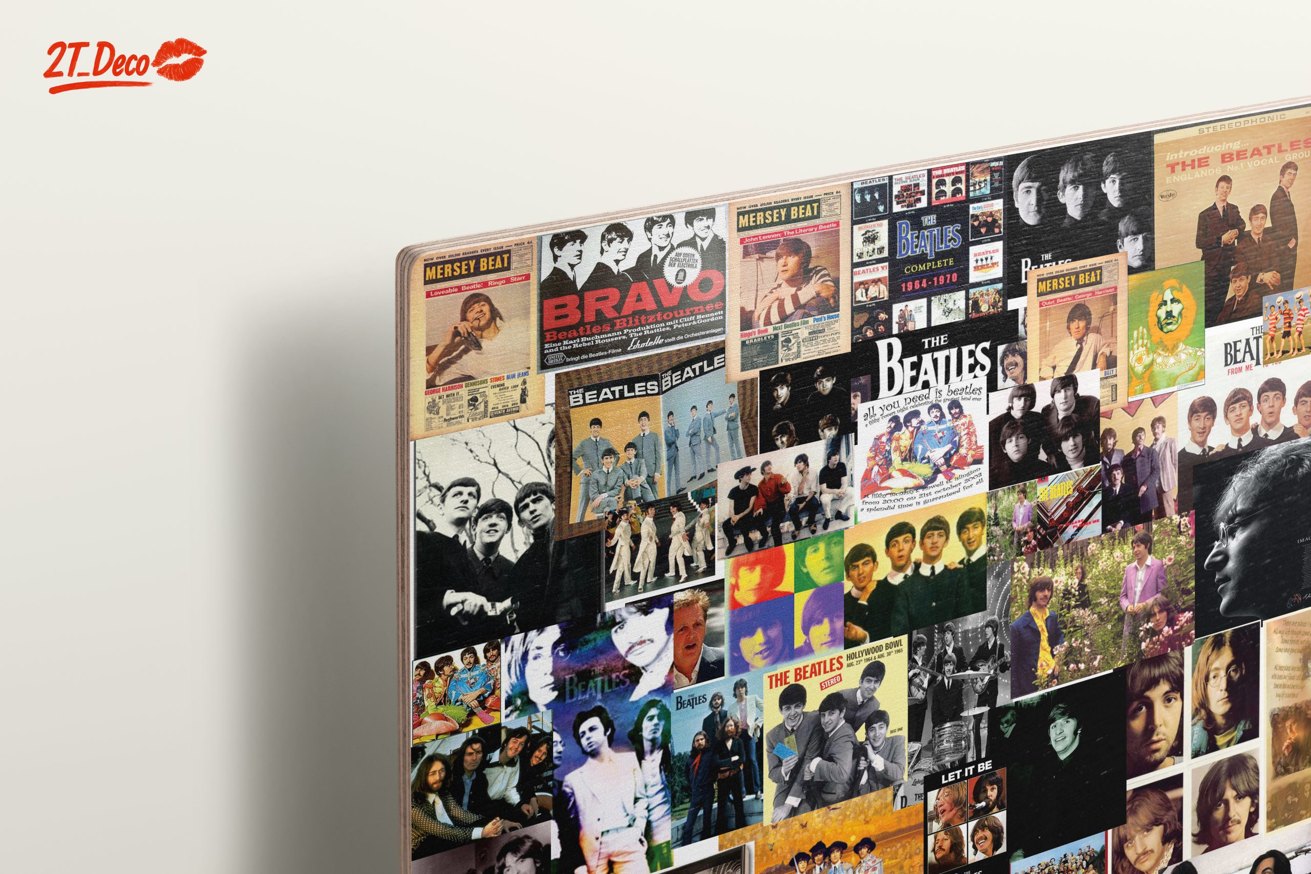 Iconic Beatles Collage Art for Music Lovers - Image 15