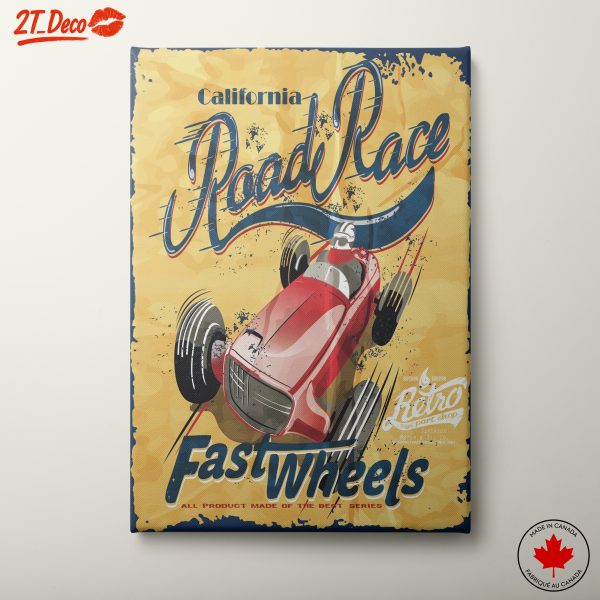 Vintage California Road Race Artwork