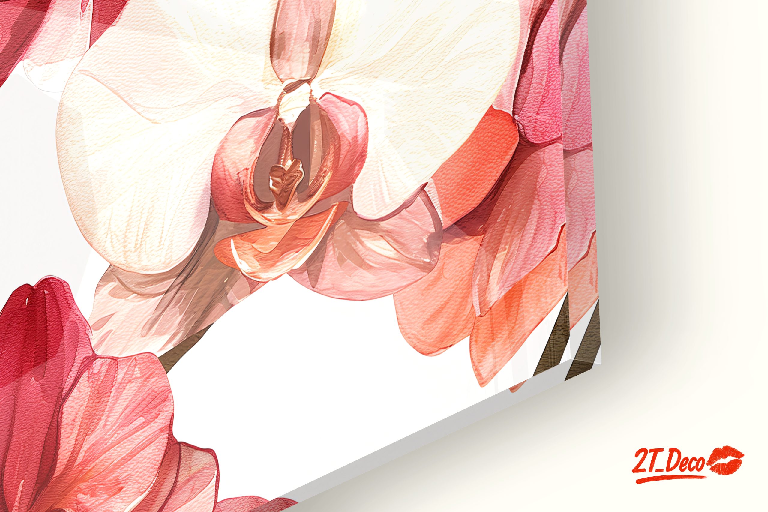 Delicate Orchid Botanical Art Arrangement - Image 9