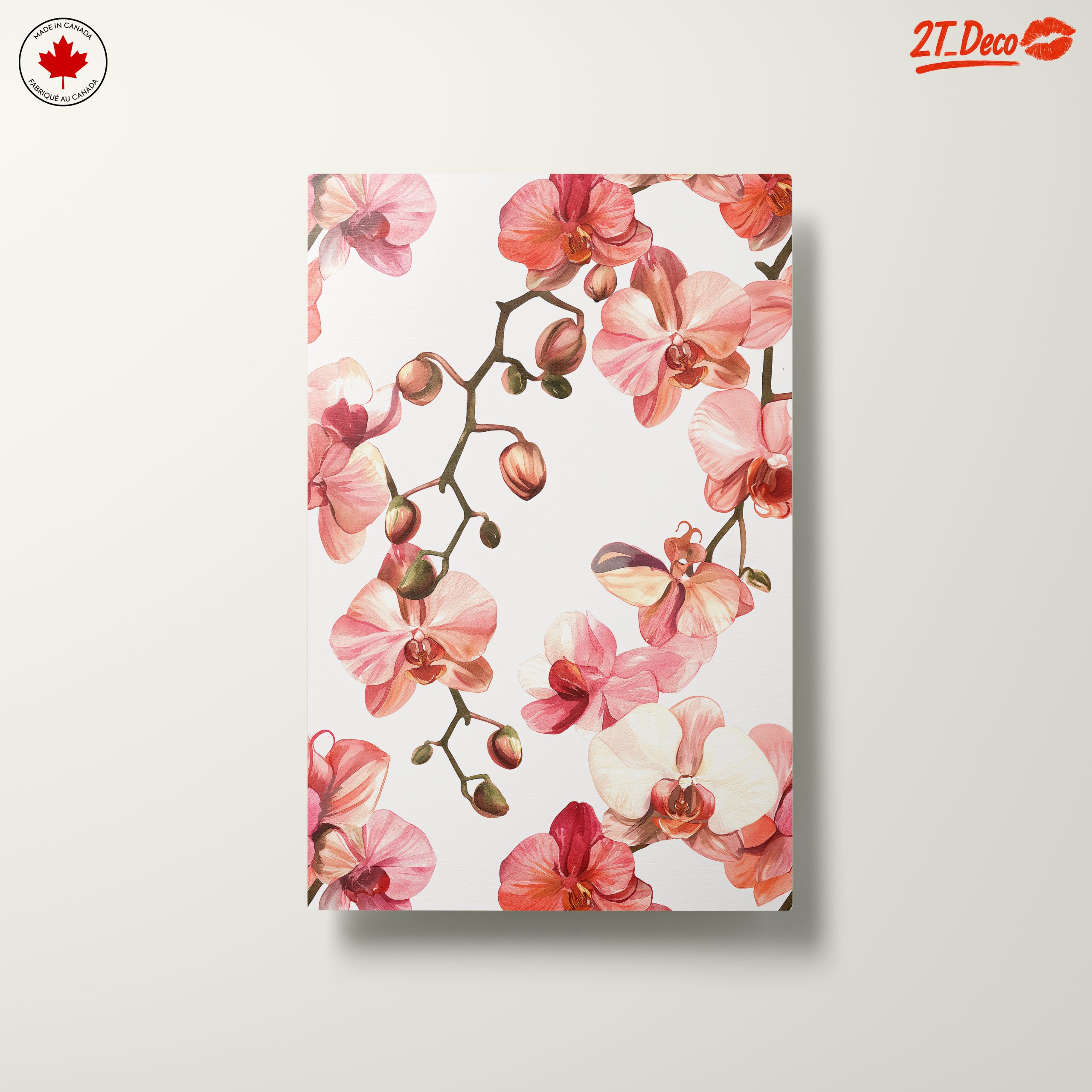 Delicate Orchid Botanical Art Arrangement - Image 10