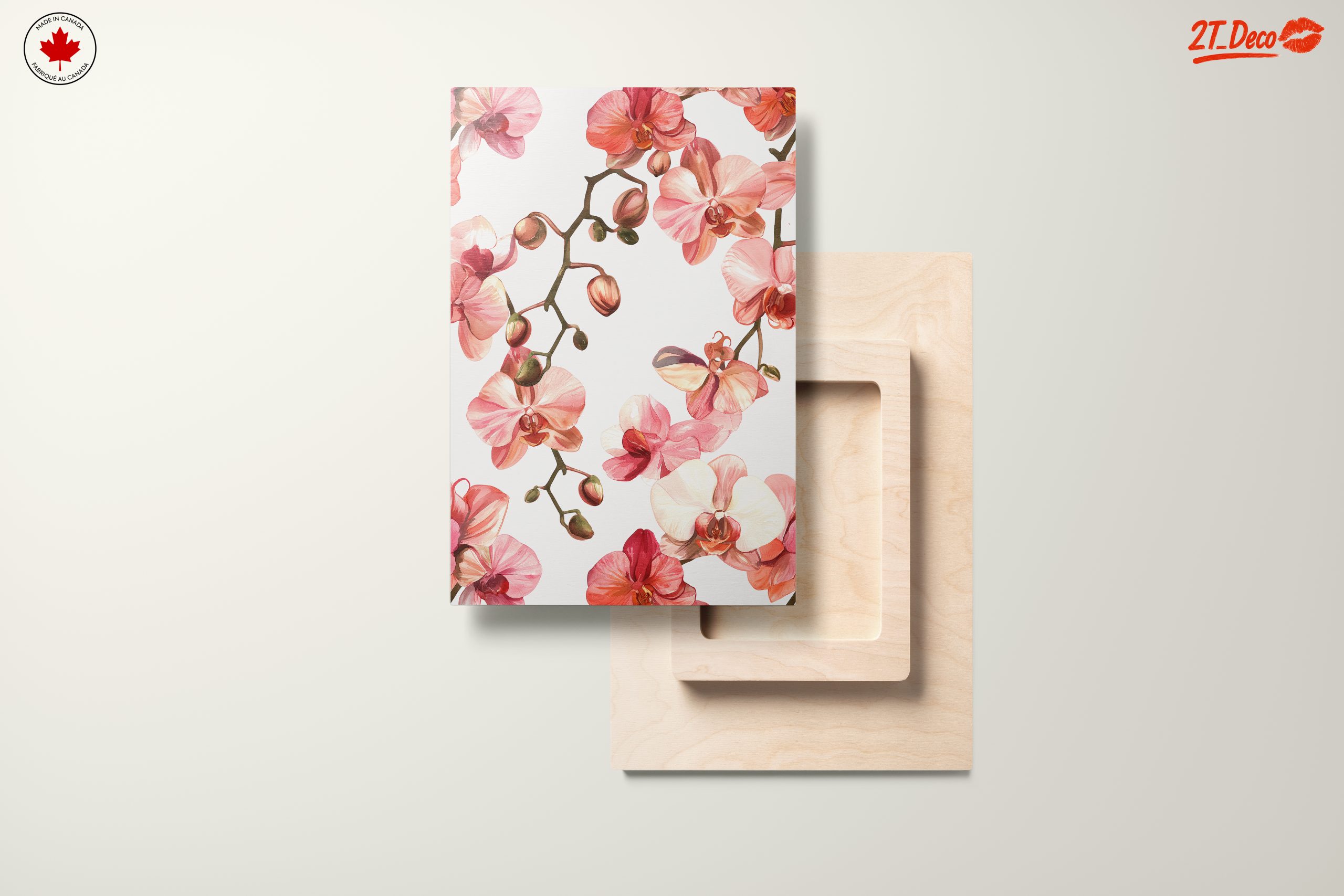Delicate Orchid Botanical Art Arrangement - Image 11